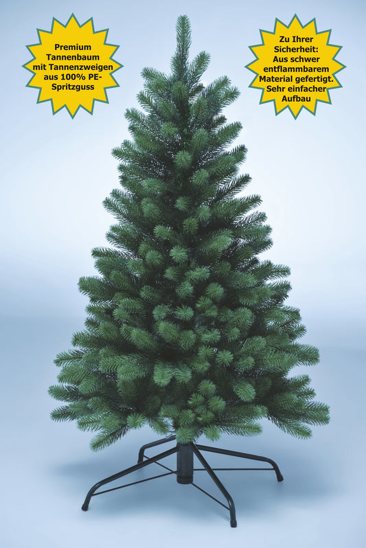 SCHAUMEX Künstlicher Weihnachtsbaum - Höhe: 120 cm ohne LED Beleuchtung aus Premium Spritzguss  ( PE-BO120 )