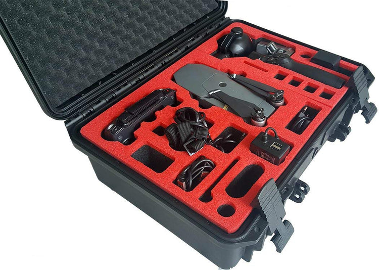 Profi Transportkoffer passend für DJI Mavic Pro und DJI Osmo + mit Platz für viele Akkus und Zubehör - von MC-CASES - Wasserdicht - 5 Jahre Garantie auf Koffer