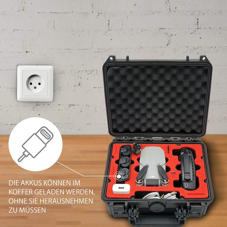 MC-CASES® Kompakt Koffer für DJI Mini 2 und Zubehör – Für Flymore Kombo