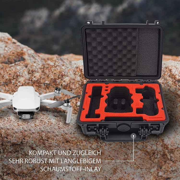 MC-CASES® Kompakt Koffer für DJI Mini 2 und Zubehör – Für Flymore Kombo